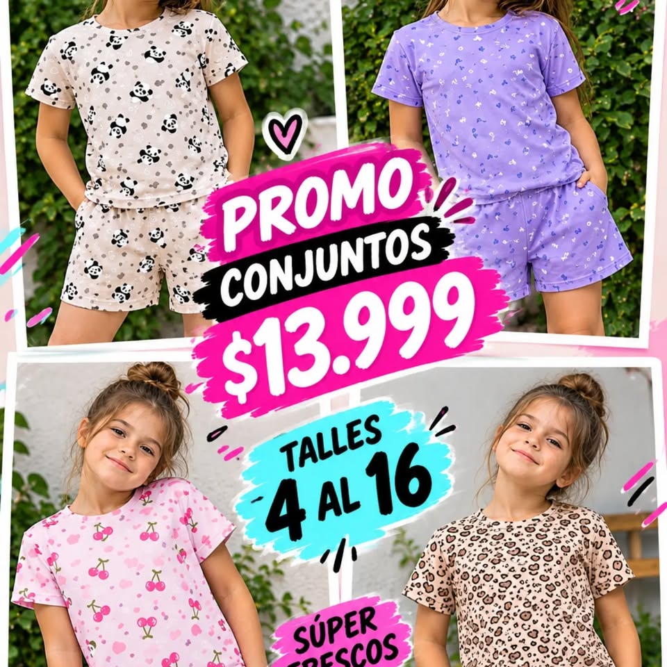 Conjuntos de verano infantiles